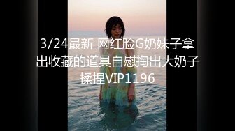 3/24最新 网红脸G奶妹子拿出收藏的道具自慰掏出大奶子揉捏VIP1196