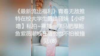 《最新流出福利》青春无敌推特在校大学生眼镜骚妹【小呼噜】私拍~裸舞一字马肥厚鲍鱼紫薇潮喷在宿舍也不怕被撞见 (8)