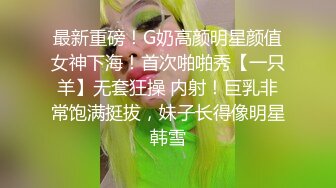 最新重磅！G奶高颜明星颜值女神下海！首次啪啪秀【一只羊】无套狂操 内射！巨乳非常饱满挺拔，妹子长得像明星韩雪