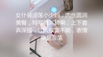 女仆装淫荡小少妇，肉丝圆润美臀，特写假屌骑乘，上下套弄深插，让人欲罢不能，表情很是淫荡